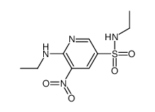 N-ethyl-6-(ethylamino)-5-nitropyridine-3-sulfonamide Structure