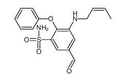 3-(but-2-enylamino)-5-formyl-2-phenoxybenzenesulfonamide Structure