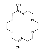 1,4-dioxa-7,10,13,16-tetrazacyclooctadecane-6,17-dione结构式