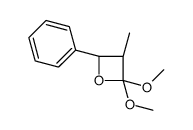 (3S,4R)-2,2-dimethoxy-3-methyl-4-phenyloxetane结构式