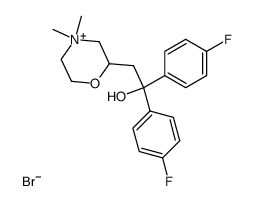 2-[2,2-Bis-(4-fluoro-phenyl)-2-hydroxy-ethyl]-4,4-dimethyl-morpholin-4-ium; bromide Structure