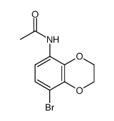 N-(8-bromo-2,3-dihydro-benzo[1,4]dioxin-5-yl)-acetamide Structure