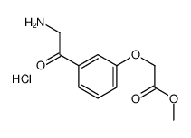 methyl 2-[3-(2-aminoacetyl)phenoxy]acetate,hydrochloride Structure