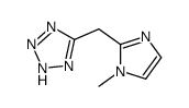 5-[(1-methylimidazol-2-yl)methyl]-2H-tetrazole结构式