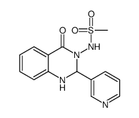 N-(4-oxo-2-pyridin-3-yl-1,2-dihydroquinazolin-3-yl)methanesulfonamide Structure