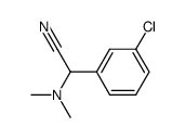 (3-Chloro-phenyl)-dimethylamino-acetonitrile Structure