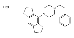 1-(1,2,3,5,6,7-hexahydro-s-indacen-4-yl)-4-(2-phenylethyl)piperazine,hydrochloride结构式