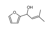 1-furan-2-yl-3-methyl-but-2-en-1-ol结构式