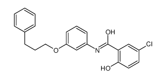 5-chloro-2-hydroxy-N-[3-(3-phenylpropoxy)phenyl]benzamide结构式