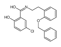 5-chloro-2-hydroxy-N-[2-(2-phenylmethoxyphenyl)ethyl]benzamide结构式