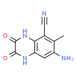 5-Quinoxalinecarbonitrile, 7-amino-1,2,3,4-tetrahydro-6-methyl-2,3-dioxo- (9CI)结构式