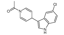 1-[4-(5-chloro-1H-indol-3-yl)-4H-pyridin-1-yl]ethanone Structure