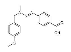 p-[3-(p-Methoxybenzyl)-3-methyl-1-triazeno]benzoic acid结构式