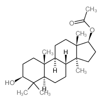 5a-Androstane-3b,17b-diol, 4,4,14-trimethyl-, 17-acetate (7CI,8CI) structure