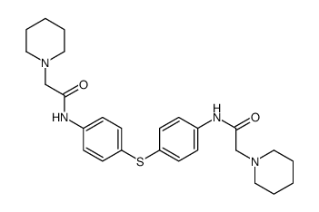 N,N'-[Thiobis(4,1-phenylene)]bis(1-piperidineacetamide)结构式