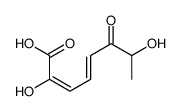 2,7-dihydroxy-6-oxoocta-2,4-dienoic acid结构式