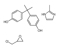 2-(chloromethyl)oxirane,4-[2-(4-hydroxyphenyl)propan-2-yl]phenol,2-methyl-1H-imidazole Structure