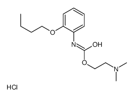 2-[(2-butoxyphenyl)carbamoyloxy]ethyl-dimethylazanium,chloride Structure