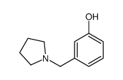 3-(pyrrolidin-1-ylmethyl)phenol structure