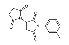 3-(2,5-dioxopyrrolidin-1-yl)-1-(3-methylphenyl)pyrrolidine-2,5-dione Structure