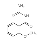 N-carbamothioyl-2-methoxy-benzamide结构式