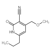 3-Pyridinecarbonitrile,1,2-dihydro-4-(methoxymethyl)-2-oxo-6-propyl-结构式