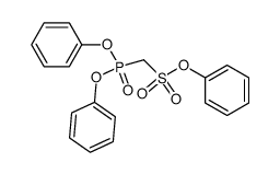 diphenyl [(phenoxysulfonyl)methyl]phosphonate结构式