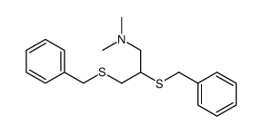 1-Dimethylamino-2,3-bis-(benzylmercapto)-propan结构式