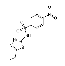 2-(4-Nitrobenzenesulfonamido)-5-ethyl-1,3,4-thiadiazole结构式