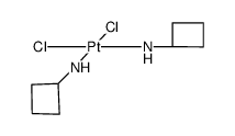 Pt(II)(cyclobuthylamine)2Cl2 Structure