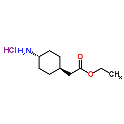 Ethyl trans-2-(4-Aminocyclohexyl)acetate Hydrochloride Structure