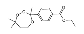 4-(3,7,7-trimethyl-1,2,4-trioxepan-3-yl)-benzoic acid ethyl ester Structure