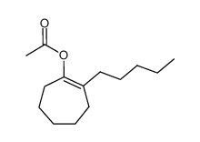 2-pentyl-1-cyclohepten-1-yl acetate结构式