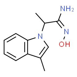 Indole-1-acetamidoxime, alpha,3-dimethyl- (8CI) Structure