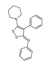 5-piperidino-4-phenyl-3-phenylimino-1,2-dithiole结构式