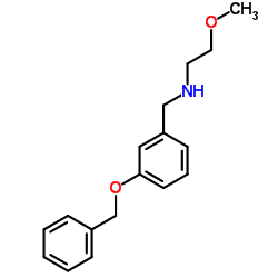 N-(3-(BENZYLOXY)BENZYL)-2-METHOXYETHANAMINE structure