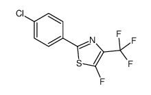 2-(4-chlorophenyl)-5-fluoro-4-(trifluoromethyl)-1,3-thiazole结构式