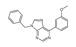 9-benzyl-6-(3-methoxyphenyl)purine结构式