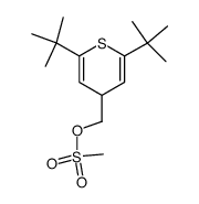 (2,6-di-tert-butyl-4H-thiopyran-4-yl)methyl methanesulfonate Structure