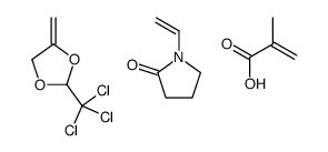 1-ethenylpyrrolidin-2-one,4-methylidene-2-(trichloromethyl)-1,3-dioxolane,2-methylprop-2-enoic acid Structure