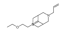 7-(2-ethoxyethyl)-3-prop-2-enyl-3,7-diazabicyclo[3.3.1]nonan-9-one结构式