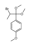 1-(2-bromo-1,1-dimethoxypropyl)-4-methoxybenzene结构式