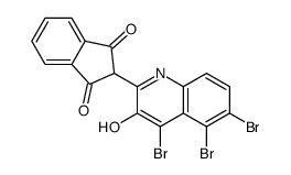 2-(4,,-tribromo-3-hydroxyquinolin-2-yl)-1H-indene-1,3(2H)-dione Structure