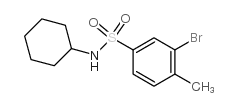 N-CYCLOHEXYL 3-BROMO-4-METHYLBENZENESULFONAMIDE structure