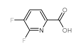 5,6-Difluoro-2-pyridinecarboxylic acid Structure