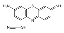 3,7-diaminophenothiazin-5-ium thiocyanate Structure