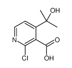 2-chloro-4-(2-hydroxypropan-2-yl)nicotinic acid结构式