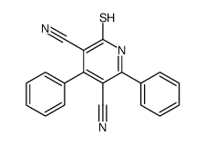 2,4-diphenyl-6-sulfanylidene-1H-pyridine-3,5-dicarbonitrile结构式