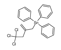 (4,4,4-trichloro-2-methylenebutyl)triphenylstannane结构式