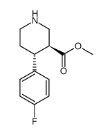 methyl (3S,4R)-4-(4-fluorophenyl)piperidine-3-carboxylate Structure